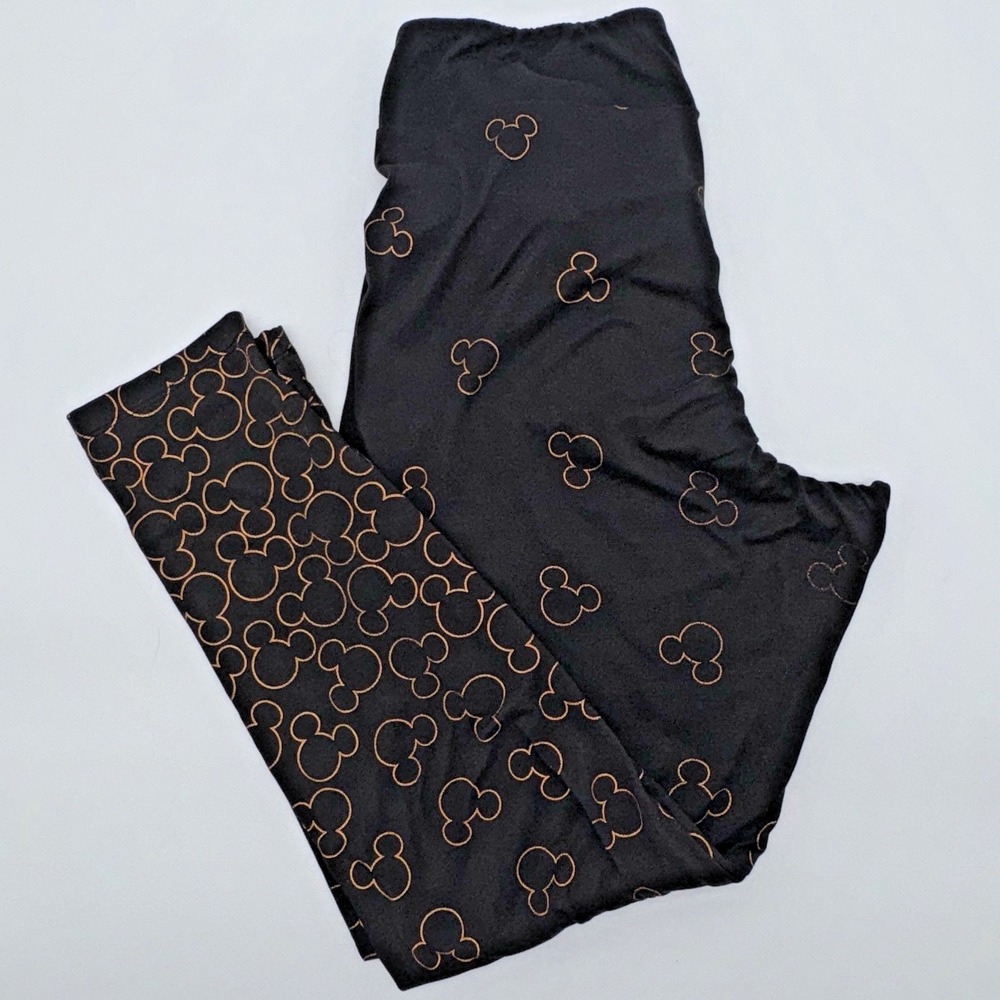 Disney Parks Bronze Leggings Belle of the Ball Mickey Icon Gradient‎ Women's XL